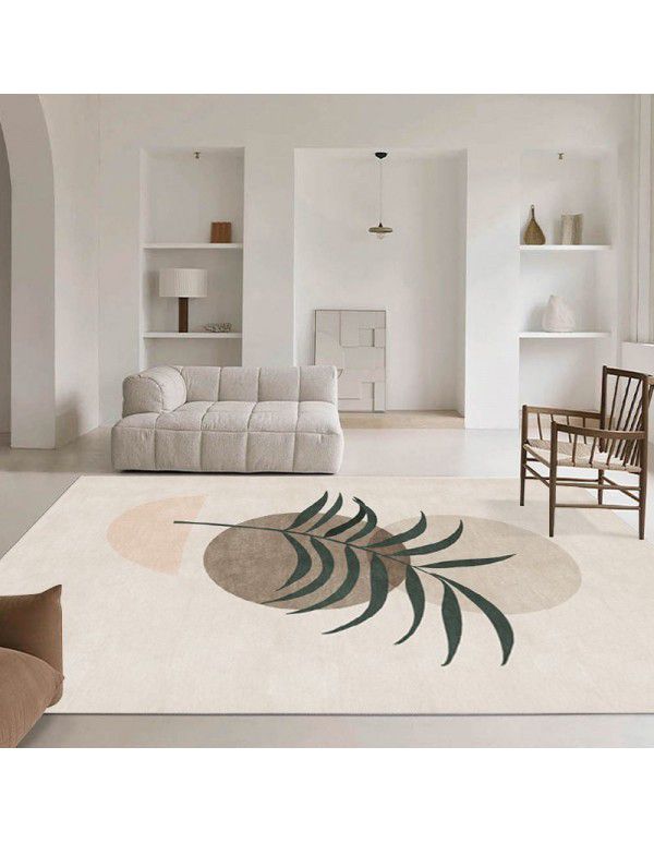 Nordic simple abstract lines, living room carpet, sofa, tea table, carpets, plants, girls' bedroom, bedside carpet