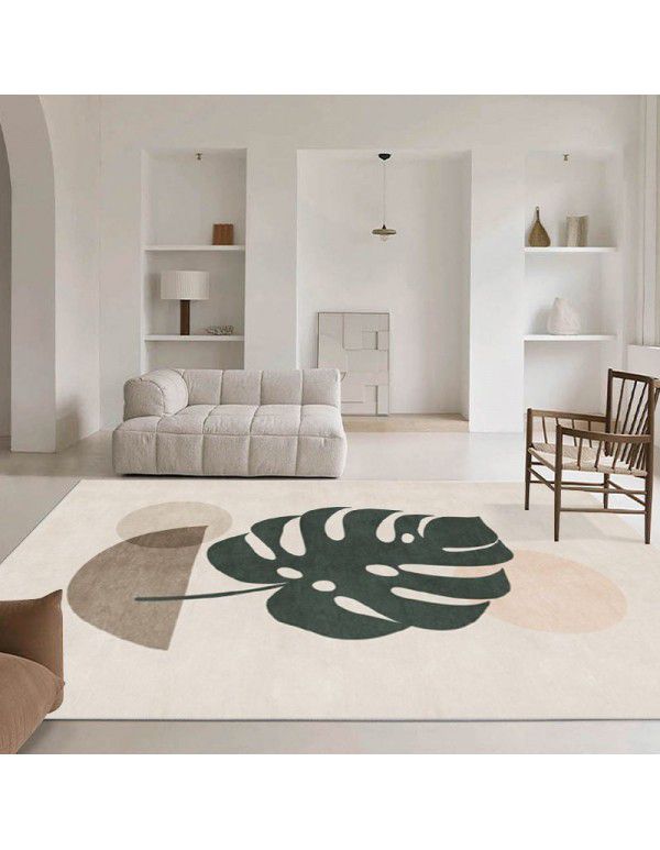 Nordic simple abstract lines, living room carpet, sofa, tea table, carpets, plants, girls' bedroom, bedside carpet