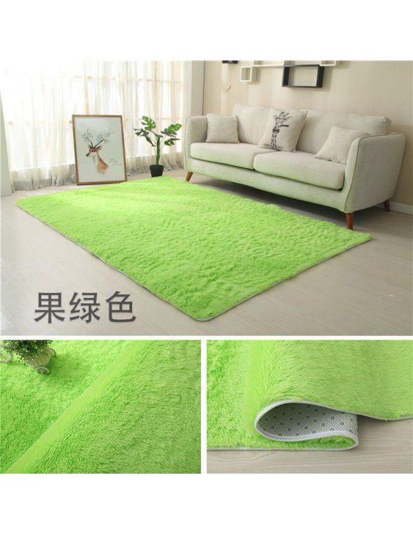 Carpet bedroom is fully covered with Nordic ins living room, tea table, bedside girl room, under the bed, plush net, red blanket floor mat
