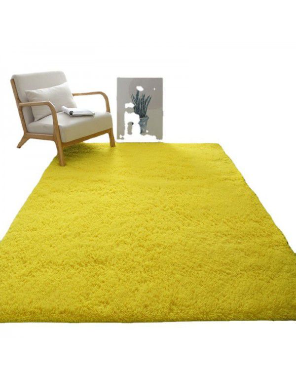 Thick washable silk wool blanket floor mat bedroom living room carpet floor mat float window mat splicing carpet