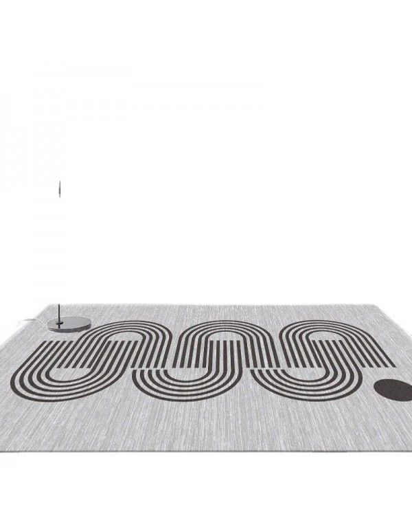 Modern simple wind living room large area anti-skid blanket household water absorbing tea table blanket dirt resistant thickened crystal velvet carpet