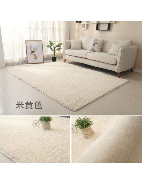 Carpet bedroom is fully covered with Nordic ins living room, tea table, bedside girl room, under the bed, plush net, red blanket floor mat