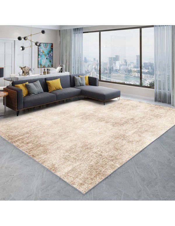 Wholesale solid color living room crystal velvet floor mats Household entrance door Bedroom carpets are easy to clean, dirt resistant and anti-skid floor mats