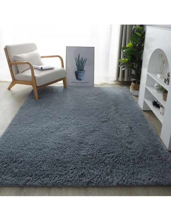 Thick washable silk wool blanket floor mat bedroom living room carpet floor mat float window mat splicing carpet