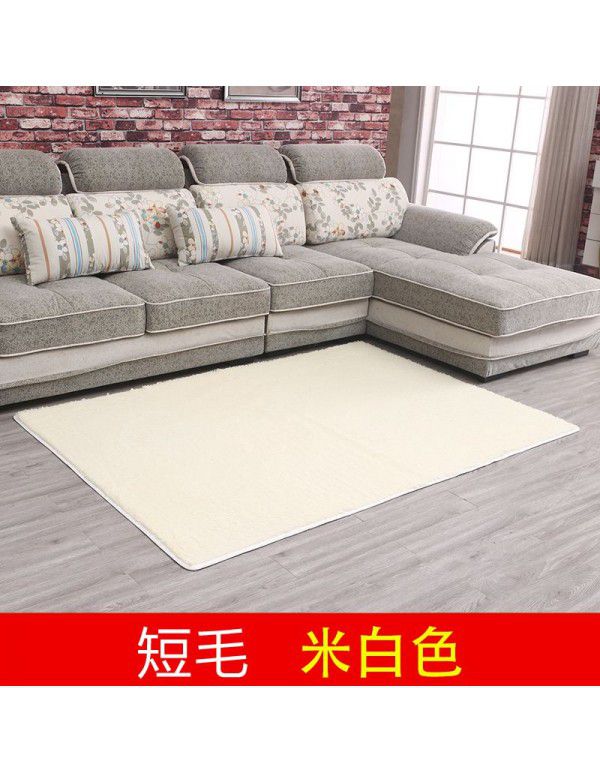 Thick washable silk wool blanket floor mat bedroom living room carpet floor mat float window mat splicing carpet