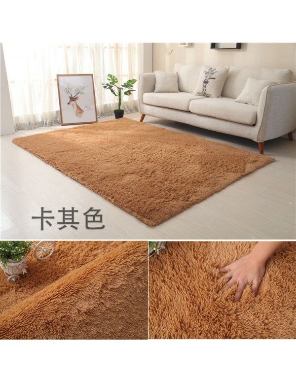 Carpet bedroom is fully covered with Nordic ins living room, tea table, bedside girl room, under the bed, plush net, red blanket floor mat