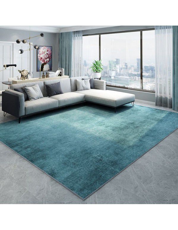Wholesale solid color living room crystal velvet floor mats Household entrance door Bedroom carpets are easy to clean, dirt resistant and anti-skid floor mats