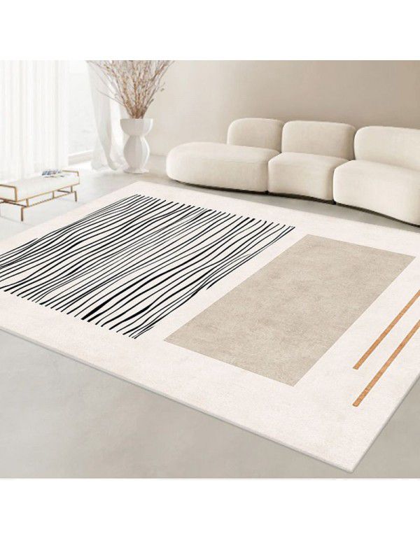 Spot Japanese Style Quiet Wind Living Room Carpet Simple Line Network Red Photo Carpet Bedside Carpet of Home stay Bedroom