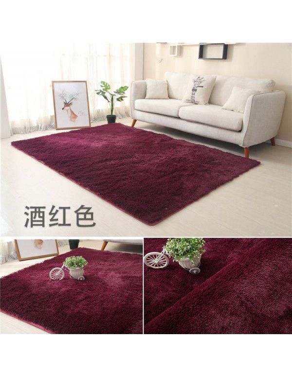 Carpet bedroom is fully covered with Nordic ins living room, tea table, bedside girl room, under the bed, plush net, red blanket floor mat