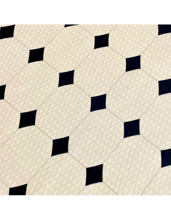 Blackstone Apartment Carpet, Living Room, Round Pile, French Cream Style, Minimal Bedside Carpet, Chessboard Checker Bedroom Carpet, Wholesale