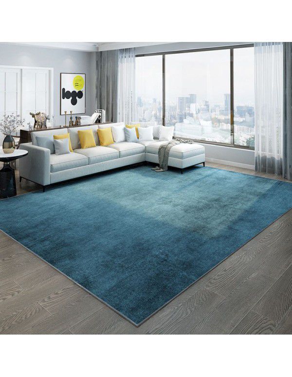 Wholesale solid color living room crystal velvet floor mats Household entrance door Bedroom carpets are easy to clean, dirt resistant and anti-skid floor mats